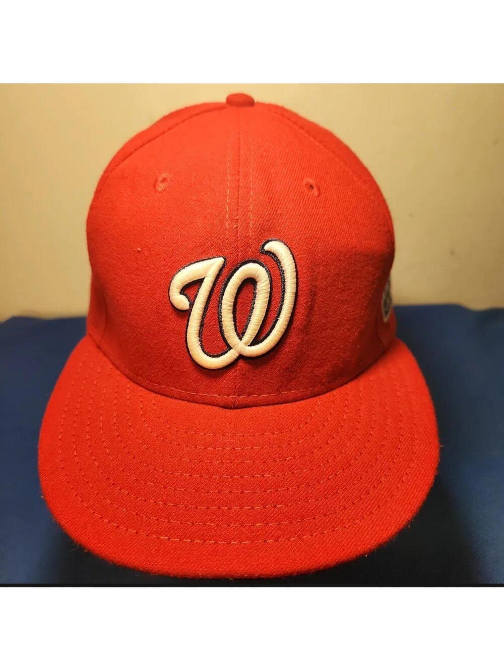 New Era Washington Nationals 2014 Postseason Hat - 7 3/4 Fitted - Very Clean